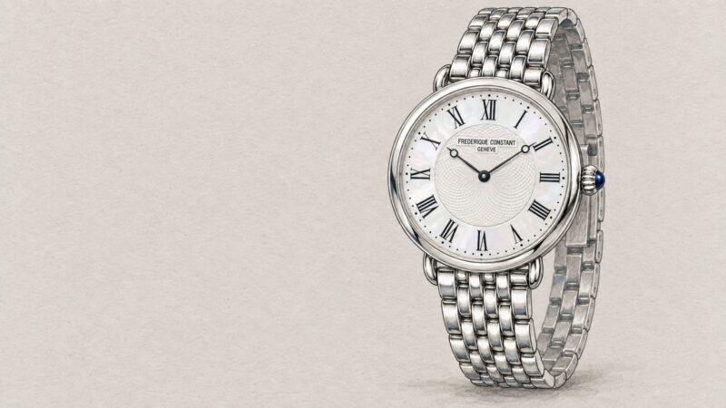 Editorial illustration of Frederique Constant FC-200MPW2AR6B