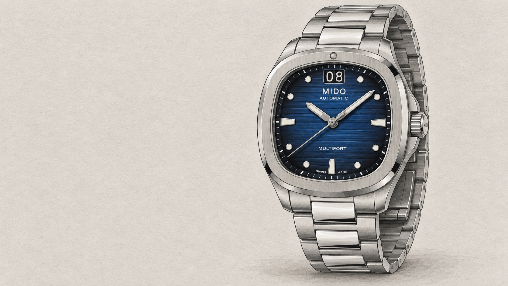 Editorial illustration of Mido M049.526.11.041.00