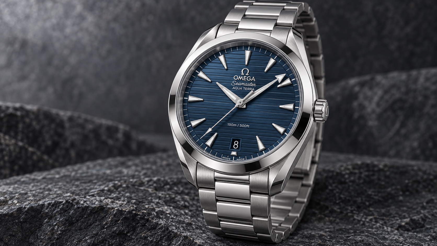 Illustration of the Omega Seamaster Aqua Terra 150M 38 reference 220.10.38.20.03.001.