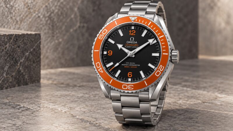 Illustration of the Omega Planet Ocean 600M 42 reference 217.30.42.21.01.003 fourth generation.