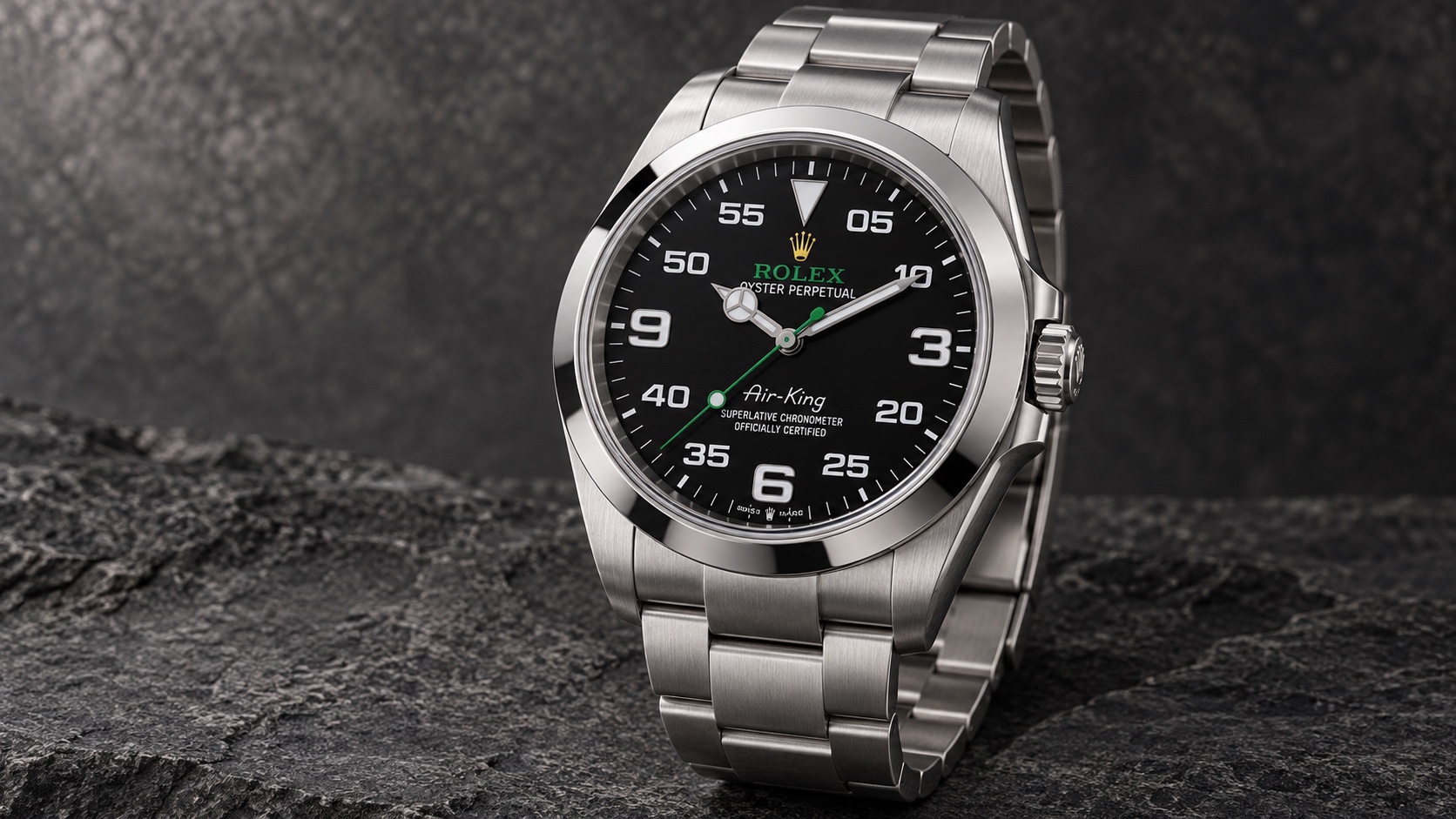 Illustration of the Rolex Air-King 126900-0001.