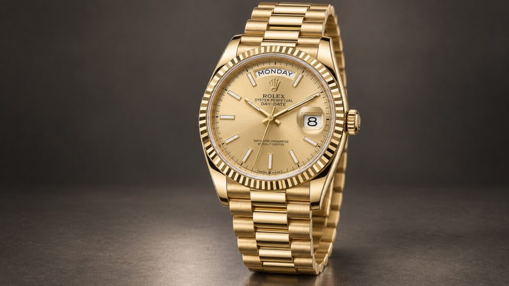 Illustration of the Rolex Day-Date 36 reference 128238-0045.