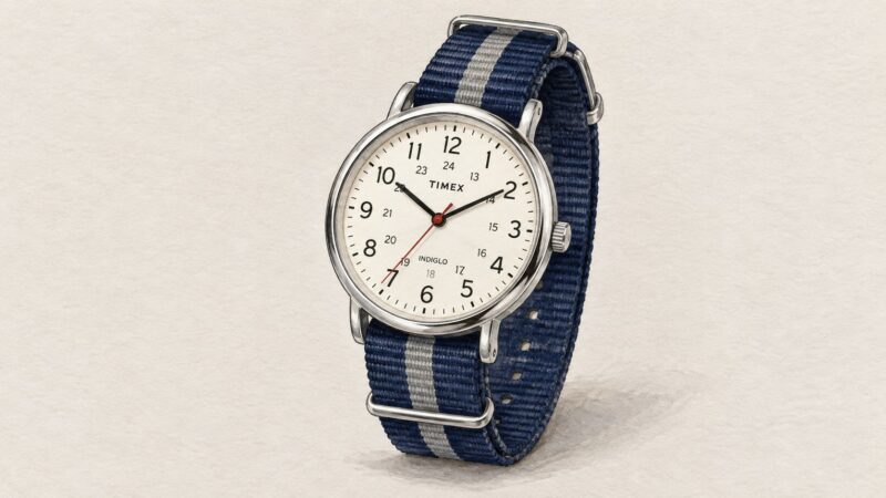 AI editorial illustration of the Timex T2N654 watch.