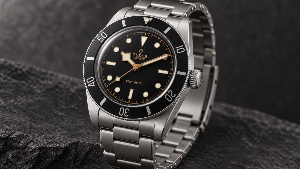 Illustration of the Tudor Black Bay 54 reference M79000N-0001.