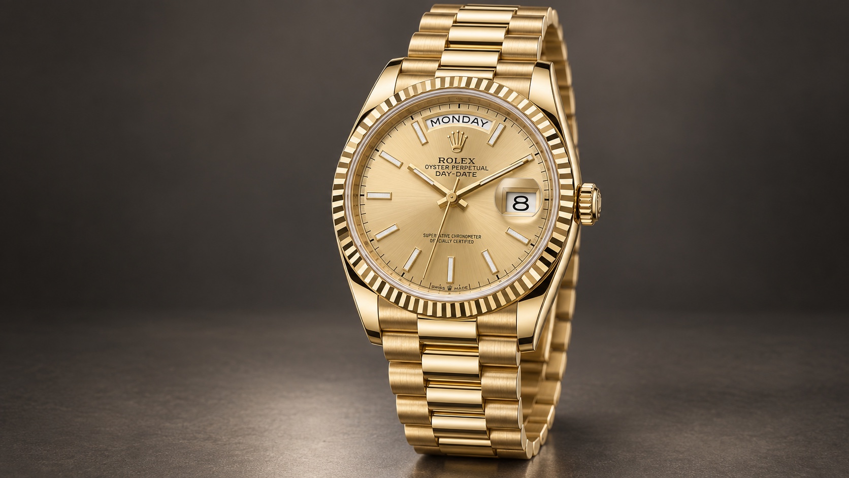Illustration of the Rolex Day-Date 36 reference 128238-0045.